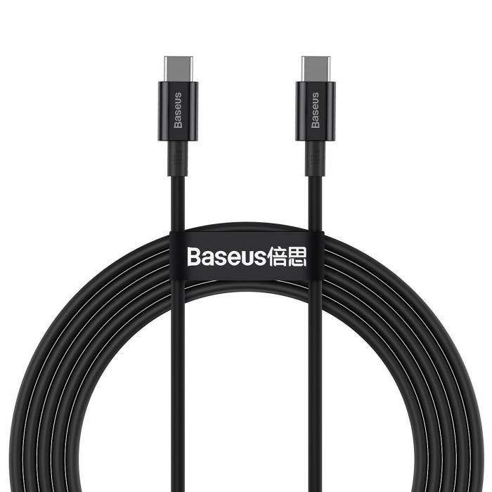 Kabeļi - Baseus Superior Series Cable USB-C to USB-C, 100W, 2m (black) CATYS-C01 - ātri pasūtīt no ražotāja