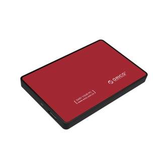 Citie diski & SSD - Hard drive external enclosure Orico SSD/HDD 2.5 SATA III (red) 2588US3-V1-RD-BP - быстрый заказ от производи