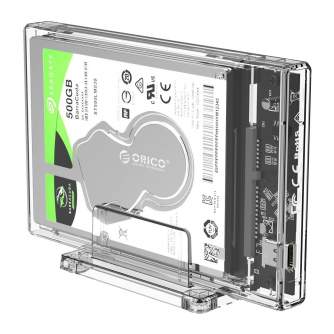 Hard drives & SSD - Orico 2,5 external HDD enclosure with stand, USB-C 3.1 + cable (USB 3.0 to - quick order from manufacturer