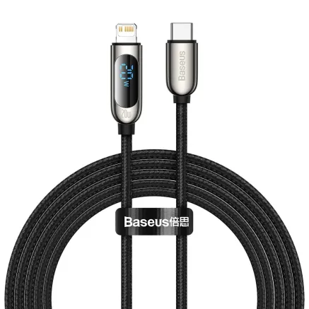 USB-C cable for Lightning Baseus Display, PD, 20W, 2m (black) CATLSK-A01
