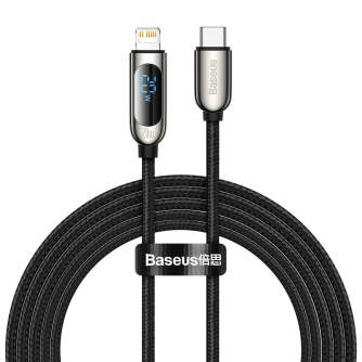 Kabeļi - USB-C cable for Lightning Baseus Display, PD, 20W, 2m (black) CATLSK-A01 - ātri pasūtīt no ražotāja