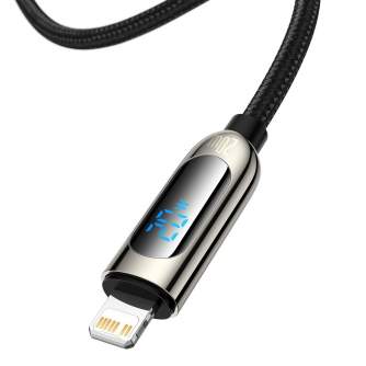 Кабели - USB-C cable for Lightning Baseus Display, PD, 20W, 2m (black) CATLSK-A01 - быстрый заказ от производителя