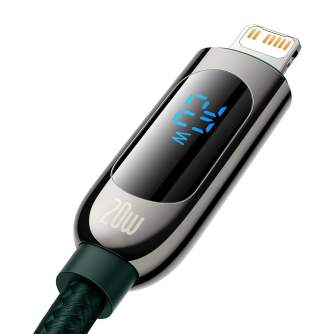 Kabeļi - USB-C kabelis Lightning Baseus displejam, PD, 20 W, 2 m (zaļš) CATLSK-A06 - ātri pasūtīt no ražotāja
