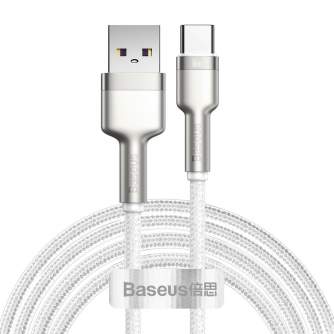 Kabeļi - USB cable for USB-C Baseus Cafule, 66W, 2m (white) CAKF000202 - ātri pasūtīt no ražotāja