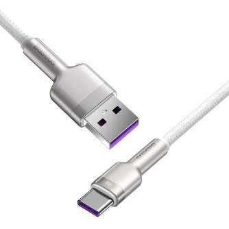 Кабели - USB cable for USB-C Baseus Cafule, 66W, 2m (white) CAKF000202 - быстрый заказ от производителя