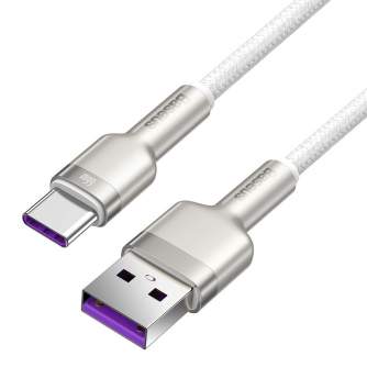 Kabeļi - USB cable for USB-C Baseus Cafule, 66W, 1m (white) CAKF000102 - ātri pasūtīt no ražotāja