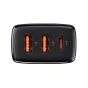 Mobilo tālruņu, planšetdatoru, GPS lādētāji - adowarka sieciowa Baseus Compact Quick Charger, 2xUSB, USB-C, PD, 3A, 30W (czarna) - ātri pasūtīt no ražotāja