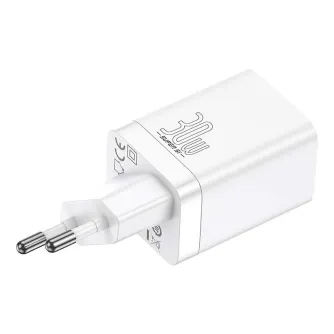 Mobilo tālruņu, planšetdatoru, GPS lādētāji - Baseus Super Si Pro Quick Charger USB + USB-C 30W (white) CCSUPP-E02 - ātri pasūtīt no ražotāja