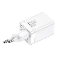 Wall charger - Baseus Super Si Pro Quick Charger USB + USB-C 30W (white) CCSUPP-E02 - quick order from manufacturerWall charger - Baseus Super Si Pro Quick Charger USB + USB-C 30W (white) CCSUPP-E02 - quick order from manufacturer