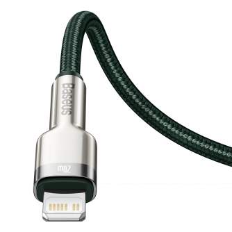 Kabeļi - USB-C cable for Lightning Baseus Cafule, PD, 20W, 1m (green) CATLJK-A06 - ātri pasūtīt no ražotāja