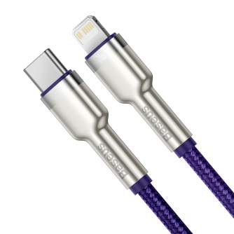 Кабели - USB-C cable for Lightning Baseus Cafule, PD, 20W, 1m (green) CATLJK-A05 - быстрый заказ от производителя