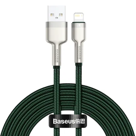 USB cable for Lightning Baseus Cafule, 2.4A, 2m (green) CALJK-B06