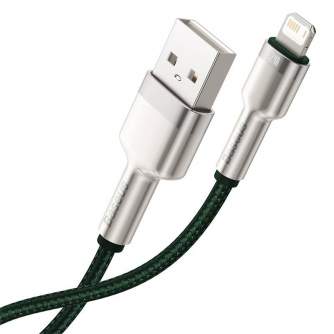 Kabeļi - USB cable for Lightning Baseus Cafule, 2.4A, 2m (green) CALJK-B06 - ātri pasūtīt no ražotāja