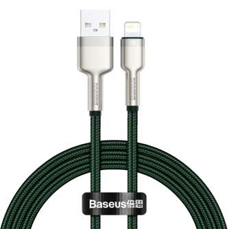 Kabeļi - USB cable for Lightning Baseus Cafule, 2.4A, 1m (green) CALJK-A06 - ātri pasūtīt no ražotāja