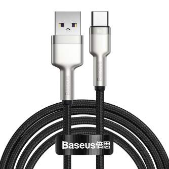 Cables - USB cable for USB-C Baseus Cafule, 66W, 2m (black) CAKF000201 - quick order from manufacturer