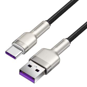 Кабели - USB cable for USB-C Baseus Cafule, 66W, 2m (black) CAKF000201 - быстрый заказ от производителя
