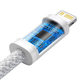 Kabeļi - Baseus Dynamic USB-C cable for Lightning, 23W, 1m (white) CALD000002 - ātri pasūtīt no ražotāja