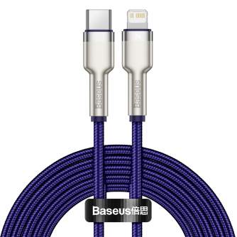 Baseus Cafule Series USB-C cable for Lightning, 20W, 2m (purple) CATLJK-B05