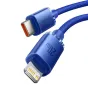 Кабели - Baseus Crystal Shine cable USB-C to Lightning, 20W, PD, 2m (blue) CAJY000303 - быстрый заказ от производителя