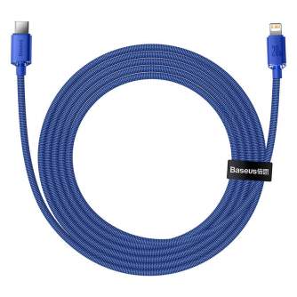 Cables - Baseus Crystal Shine cable USB-C to Lightning, 20W, PD, 2m (blue) CAJY000303 - quick order from manufacturer
