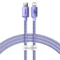 Кабели - Baseus Crystal Shine cable USB-C to Lightning, 20W, PD, 1.2m (purple) CAJY000205 - быстрый заказ от производителя