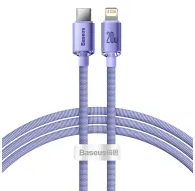 Kabeļi - Baseus Crystal Shine cable USB-C to Lightning, 20W, PD, 1.2m (purple) CAJY000205 - ātri pasūtīt no ražotājaKabeļi - Baseus Crystal Shine cable USB-C to Lightning, 20W, PD, 1.2m (purple) CAJY000205 - ātri pasūtīt no ražotāja