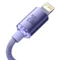 Кабели - Baseus Crystal Shine cable USB-C to Lightning, 20W, PD, 1.2m (purple) CAJY000205 - быстрый заказ от производителя