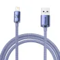 Kabeļi - Baseus Crystal Shine cable USB to Lightning, 2.4A, 2m (purple) CAJY000105 - ātri pasūtīt no ražotāja