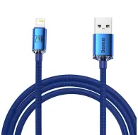 Cables - Baseus Crystal Shine cable USB to Lightning, 2.4A, 2m (blue) CAJY000103 - quick order from manufacturerCables - Baseus Crystal Shine cable USB to Lightning, 2.4A, 2m (blue) CAJY000103 - quick order from manufacturer