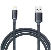 Cables - Baseus Crystal Shine cable USB to Lightning, 2.4A, 2m (black) CAJY000101 - quick order from manufacturerCables - Baseus Crystal Shine cable USB to Lightning, 2.4A, 2m (black) CAJY000101 - quick order from manufacturer