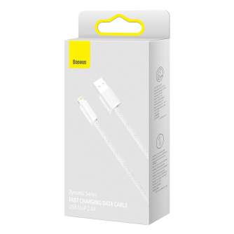 Кабели - Baseus Dynamic cable USB to Lightning, 2.4A, 2m (White) CALD000502 - быстрый заказ от производителя
