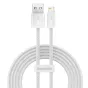 Kabeļi - Baseus Dynamic cable USB to Lightning, 2.4A, 1m (White) CALD000402 - быстрый заказ от производителя