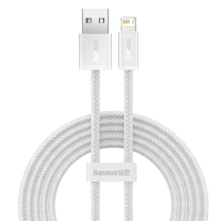 Baseus Dynamic cable USB to Lightning, 2.4A, 1m (White) CALD000402