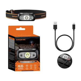 Lukturi - Headlight Superfire HL05-D, 110lm, USB HL05-D - ātri pasūtīt no ražotāja