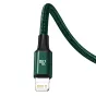 Kabeļi - Baseus Rapid Series 3-in-1 cable USB-C For M+L+T 20W 1.5m (Green ) CAMLT-SC06 - ātri pasūtīt no ražotāja