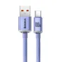 Cables - Baseus Crystal Shine cable USB to USB-C, 5A, 1.2m (purple) CAJY000405 - quick order from manufacturer