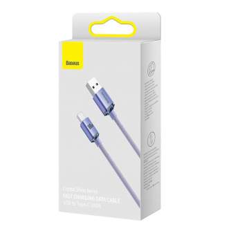 Cables - Baseus Crystal Shine cable USB to USB-C, 100W, 2m (purple) CAJY000505 - quick order from manufacturer