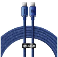 Kabeļi - Baseus Crystal Shine cable USB-C to USB-C, 100W, 1.2m (blue) CAJY000603 - ātri pasūtīt no ražotājaKabeļi - Baseus Crystal Shine cable USB-C to USB-C, 100W, 1.2m (blue) CAJY000603 - ātri pasūtīt no ražotāja