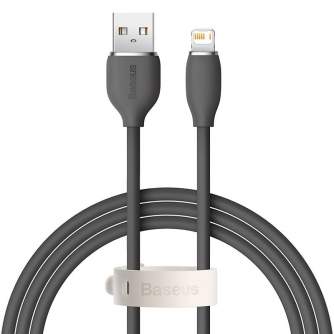 Cables - Baseus Jelly cable USB to Lightning, 2,4A, 1,2m (black) CAGD000001 - quick order from manufacturer
