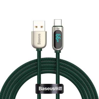 Кабели - Baseus Display Cable USB to Type-C, 66W, 2m (green) CASX020106 - быстрый заказ от производителя