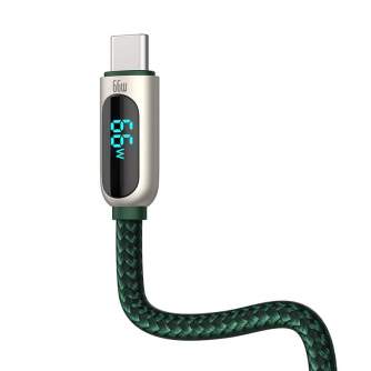 Kabeļi - Baseus Display Cable USB to Type-C, 66W, 1m (green) CASX020006 - ātri pasūtīt no ražotāja