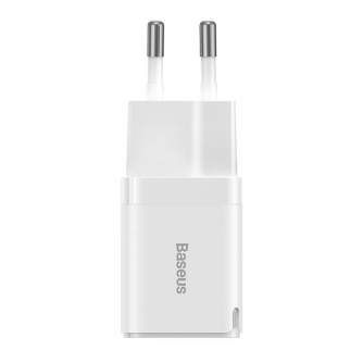 Baterijas, akumulatori un lādētāji - Baseus GAN3 Fast Charger 1C 30W (white) CCGN010102 - ātri pasūtīt no ražotāja