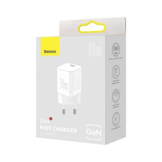 Batteries and chargers - Baseus GAN3 Fast Charger 1C 30W (white) CCGN010102 - quick order from manufacturer