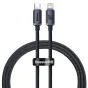Cables - Baseus Crystal cable USB-C to Lightning, 20W, PD, 1.2m (black) CAJY000201 - quick order from manufacturer