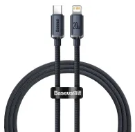 Cables - Baseus Crystal cable USB-C to Lightning, 20W, PD, 1.2m (black) CAJY000201 - quick order from manufacturerCables - Baseus Crystal cable USB-C to Lightning, 20W, PD, 1.2m (black) CAJY000201 - quick order from manufacturer