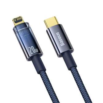 Кабели - Baseus Explorer,USB-C to Lightning Cable, 20W, 1m (Blue) CATS000003 - быстрый заказ от производителя