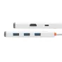 Больше не производится - Hub 5w1 Baseus Lite Series USB-C to 3x USB 3.0 + USB-C + HDMI (white) WKQX040002