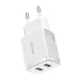 Mobilo tālruņu, planšetdatoru, GPS lādētāji - Baseus Compact Quick Charger, 2x USB, 10.5W (white) CCXJ010202 - ātri pasūtīt no ražotāja