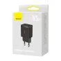 Mobilo tālruņu, planšetdatoru, GPS lādētāji - Baseus Compact Quick Charger, 2x USB, 10.5W (black) CCXJ010201 - ātri pasūtīt no ražotāja