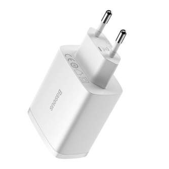Baterijas, akumulatori un lādētāji - Baseus Compact Quick Charger, 3x USB, 17W (White) CCXJ020102 - ātri pasūtīt no ražotāja
